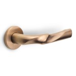 Deurkruk ELEEZ ZH100-G geveerd PVD licht brons