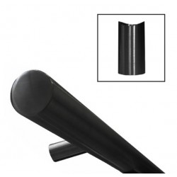 Trapleuning modern zwart gepoedercoat lengte 50cm