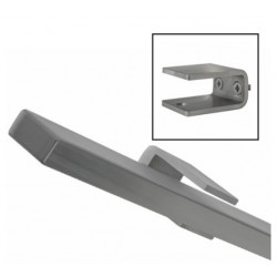 Trapleuning plat RVS 40x20 geborsteld 50cm