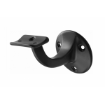 Trapleuninghouder hol klassiek zwart gepoedercoat hout-gipsplaat