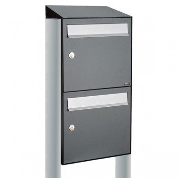 Flow set 1-breed, 2-hoog met dak op statief antraciet Flow set 1-breed, 2-hoog met dak op statief antraciet