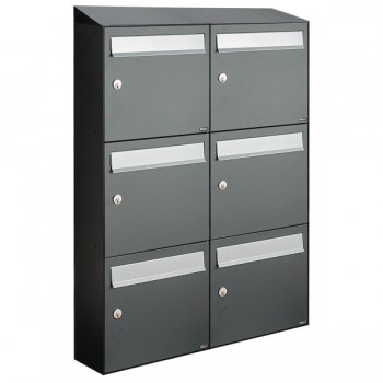 Flow set 2-breed, 3-hoog met dak antraciet Flow set 2-breed, 3-hoog met dak antraciet