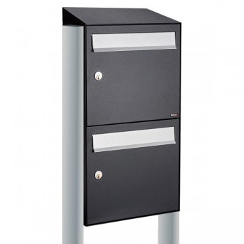 Flow set 1-breed, 2-hoog met dak op statief zwart Flow set 1-breed, 2-hoog met dak op statief zwart