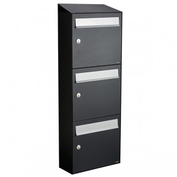 Flow set 1-breed, 3-hoog met dak zwart Flow set 1-breed, 3-hoog met dak zwart