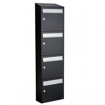 Flow set 1-breed, 4-hoog met dak zwart Flow set 1-breed, 4-hoog met dak zwart