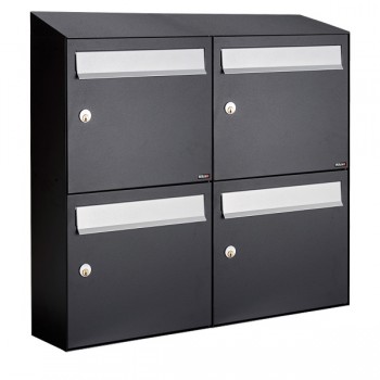 Flow set 2-breed, 2-hoog met dak zwart Flow set 2-breed, 2-hoog met dak zwart