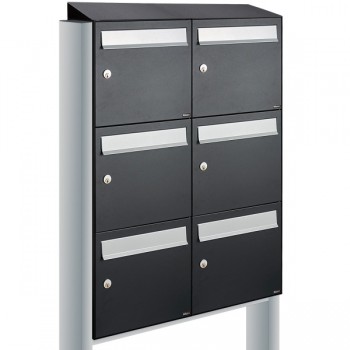 Flow set 2-breed, 3-hoog met dak op statief zwart Flow set 2-breed, 3-hoog met dak op statief zwart