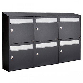 Flow set 3-breed, 2-hoog met dak zwart