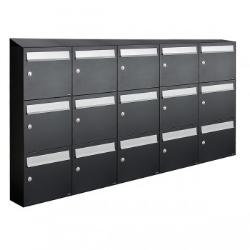 Flow set 5-breed, 3-hoog met dak zwart