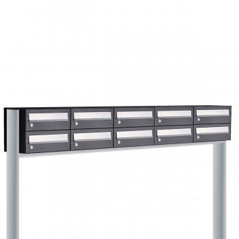 Hive set 5-breed, 2-hoog met dak op statief antraciet