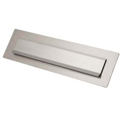 Briefplaat Stoer RVS 340x95mm