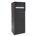 Pakketkast Stoer achteruitname zwart