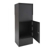 Pakketkast Stoer achteruitname zwart