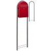 Brievenbus Bobi Classic Rood + statief