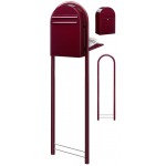 Brievenbus Bobi Classic Back Bordeaux + statief