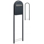 Brievenbus Bobi Classic S Grijs / RVS + statief