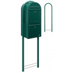 Brievenbus Bobi Duo Groen + statief