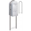 Brievenbus Bobi Duo Wit + statief