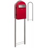 Brievenbus Bobi Grande Rood + statief