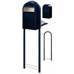 Brievenbus Bobi Grande Back Zwartblauw + statief