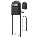 Brievenbus Bobi Grande Back Grijs + statief