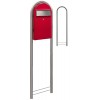 Brievenbus Bobi Grande S Rood + statief