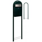 Brievenbus Bobi Grande S Zwartgroen + statief