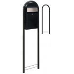 Brievenbus Bobi Grande S Zwart structuur + statief
