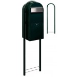 Brievenbus Bobi Jumbo Zwartgroen + statief