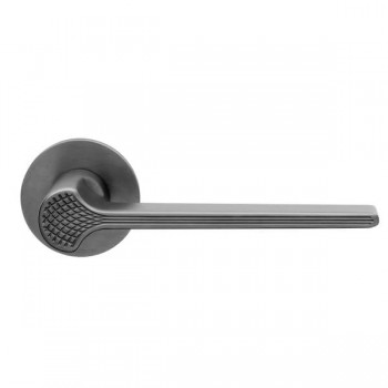 Deurkruk DND Ginkgo Biloba gun metal PVD Deurkruk DND Ginkgo Biloba gun metal PVD