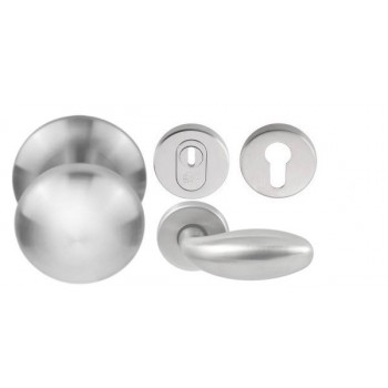 Voordeurset rooster Basic RVS