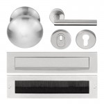 Complete voordeurset PVD mat RVS