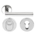 Achterdeurset gepolijst RVS