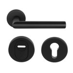 Achterdeurset geveerd mat zwart