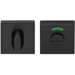 Toiletgarnituur D10V mat zwart met vrij bezet indicatie