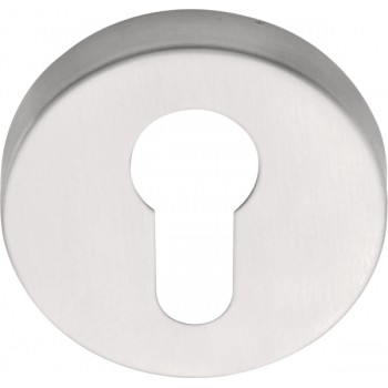 Cilinderplaatje D10 mat RVS