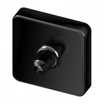 Beldrukker vierkant RVS mat zwart