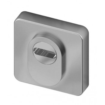 Veiligheidscilinderrozet vierkant RVS (UTB)