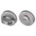 Toiletgarnituur rond RVS met vrij bezet indicatie