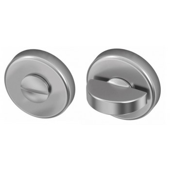 Toiletgarnituur rond mat chroom Toiletgarnituur rond mat chroom