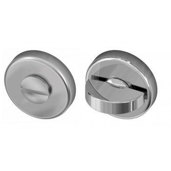 Toiletgarnituur rond chroom Toiletgarnituur rond chroom