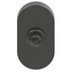 Beldrukker ovaal Black Pearl BIOV