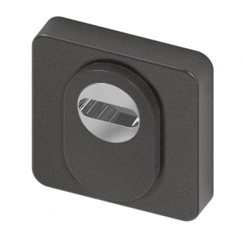 Veiligheidscilinderrozet vierkant Black Pearl BIOV (UTB)