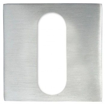 Sleutelplaatje mini vierkant RVS 