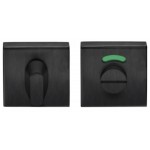 Toiletgarnituur Basic BSQWC53 PVD gunmetal met vrij bezet indicatie