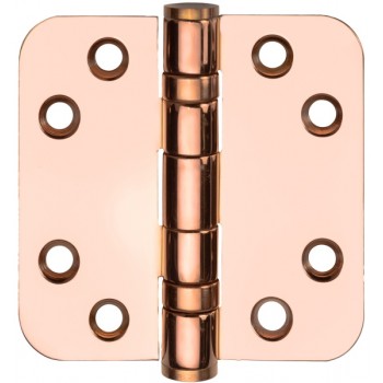Kogellager scharnier LBSA7676 afgerond PVD gepolijst koper