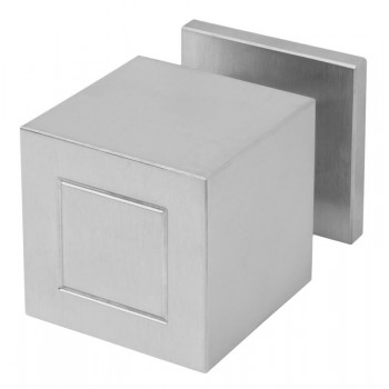 Knopkruk Square JB200D draaibaar rozet mat rvs