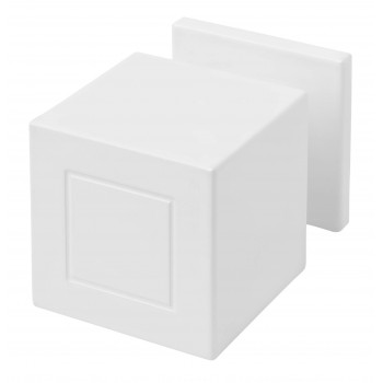 Knopkruk Square JB200D draaibaar rozet mat wit