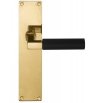 Deurkruk schild Timeless 1930MPSFC messing ongelakt ebben