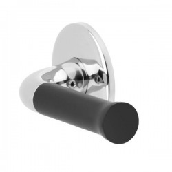 Deurkruk Nour EV101/64 gepolijst RVS mat zwart